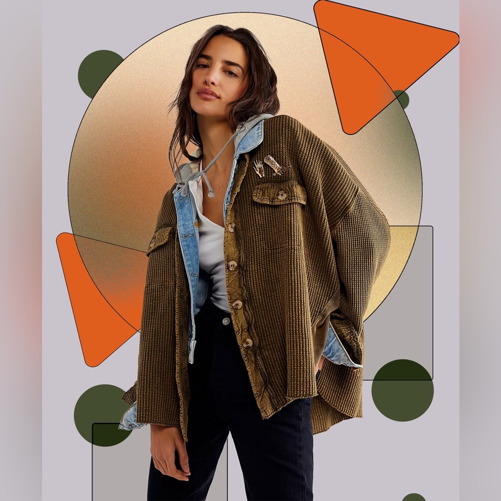 Free People FP One Scout Jacket in Army Green Size Small